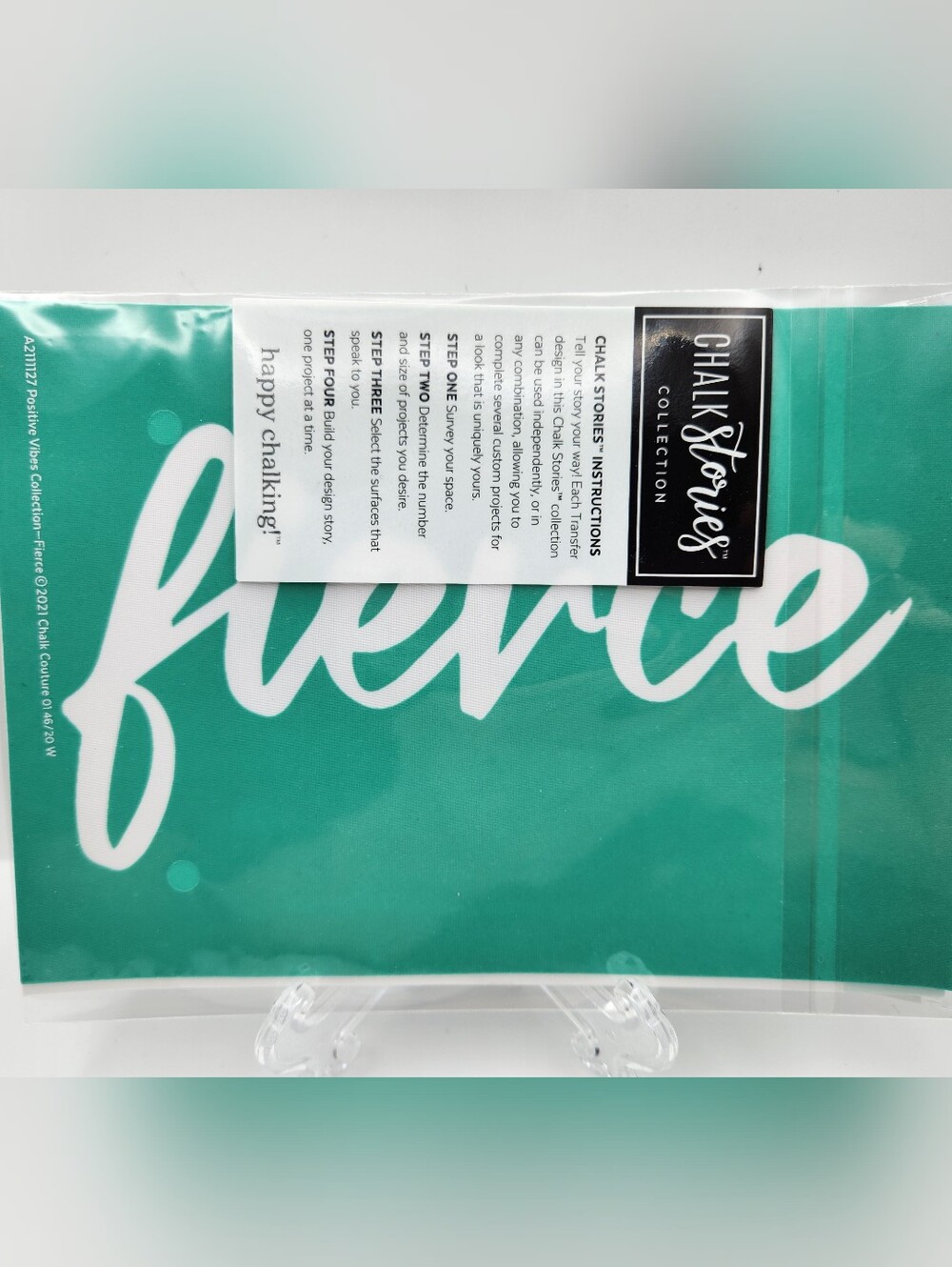 Chalk Couture Transfer Fierce 5x7 New